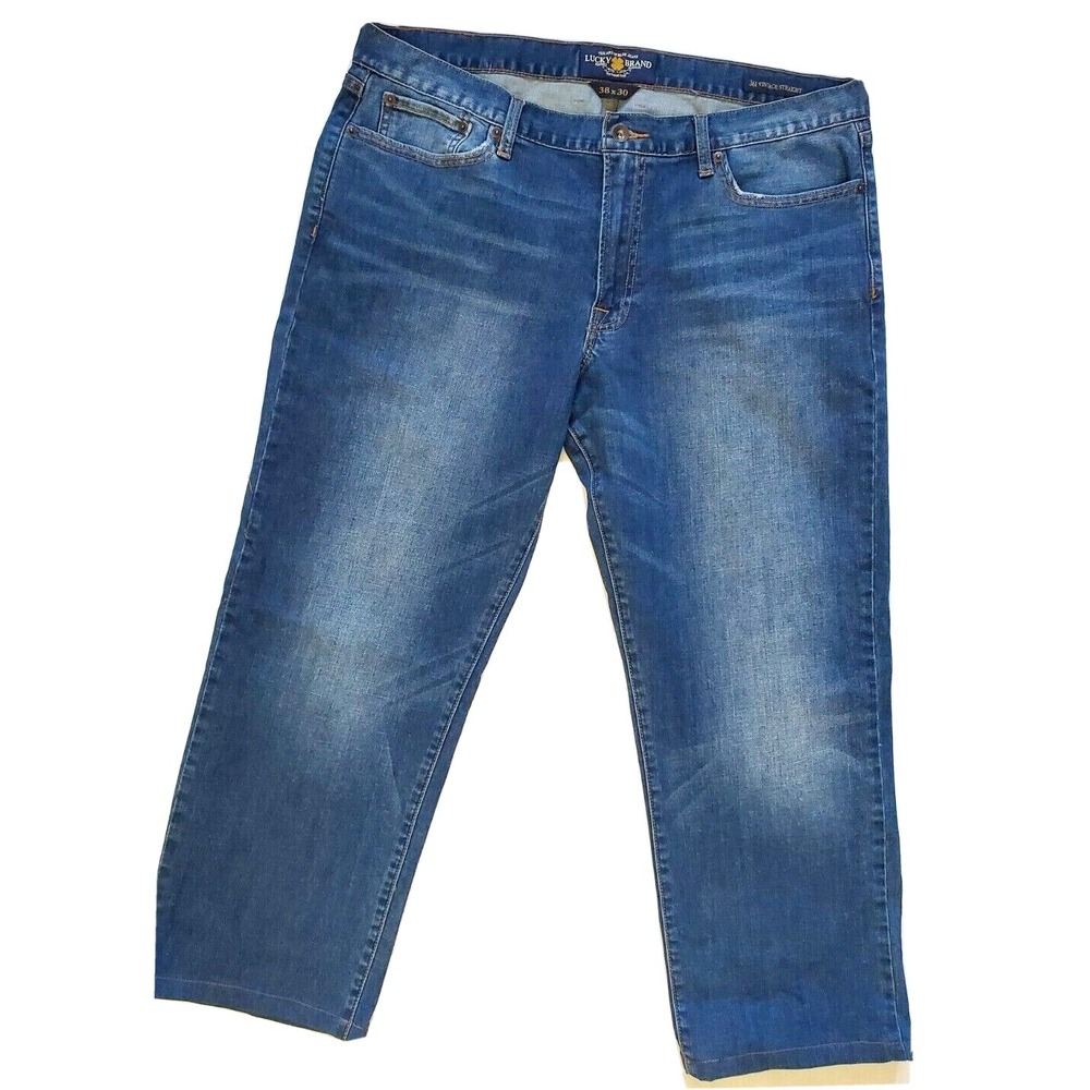 Lucky Brand 361 Vintage Straight Jeans Men's 38x30(28) Blue Denim - Picture 9 of 10